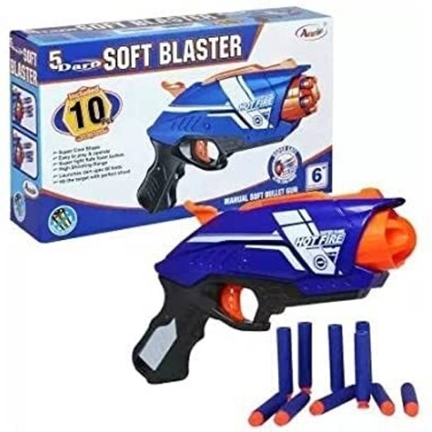 MY BABY LOVE A PERFECT CARE Hot Fire Foam Blaster Big Size Toy Gun with 10 Soft Foam Bullets Guns & Darts