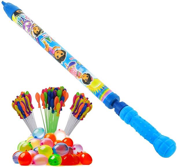 Brown Leaf High Pressure Water Pichkari Holi & Pool Party(1 Pichkari +6 Magic Balloon) Water Gun