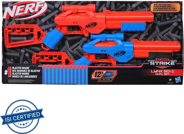 Nerf Alpha Strike Lynx SD-1 Dual Set Guns & Darts