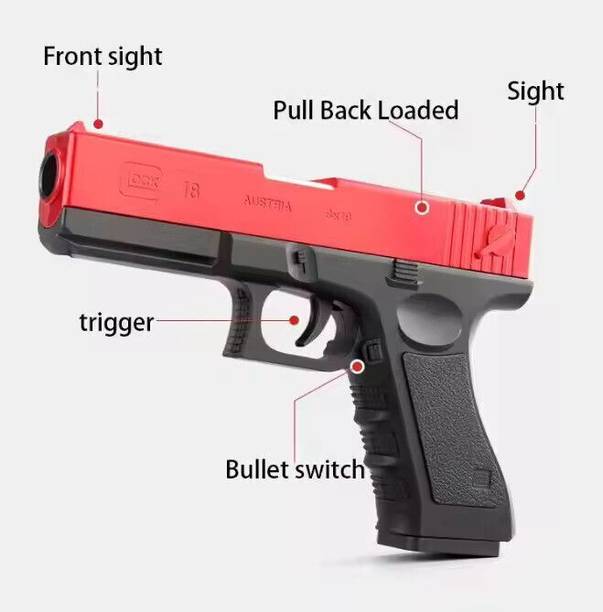 TAPUJI Shooting Toy Gun for Kids||Soft Bullet Blaster Gun With Foam Darts Jump Ejecting Guns & Darts