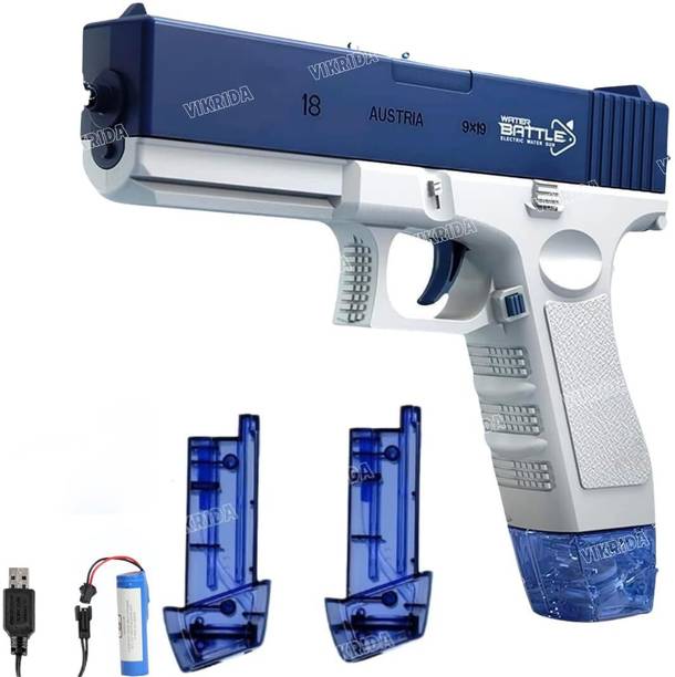 VikriDa Electric Holi Pichkari Water Gun 300CC High Pressure Auto Squirt Gun Water Gun