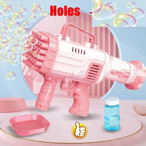KTRS Rocket Bubbles Gun for Toddlers Gatling Bubble Mac...