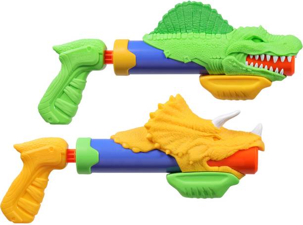 Nerf SuperSoaker DinoSquad Dino Splashers 2 Water Blasters, Branded Holi Pichkari Guns & Darts