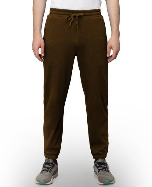 SPORTO Solid Men Brown Track Pants