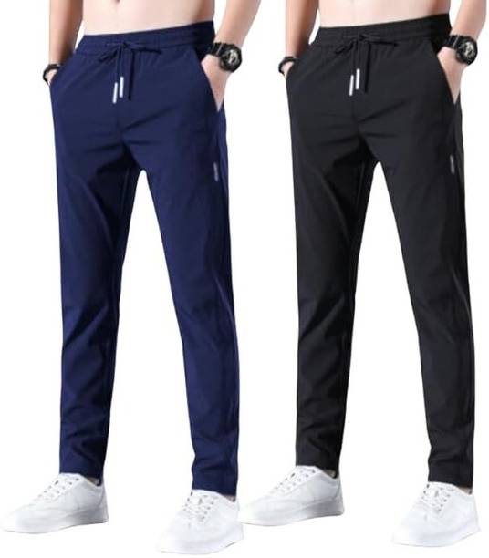 Men Solid Multicolor Track Pants