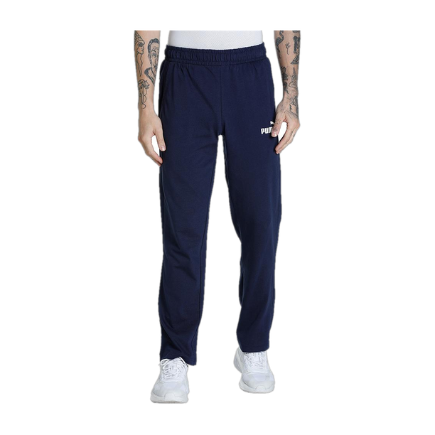Men Solid Dark Blue Track Pants