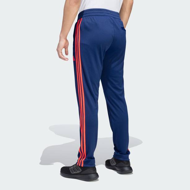 Men Solid Blue Track Pants