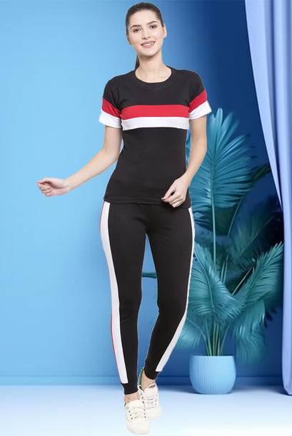 Striped Women Track Suit