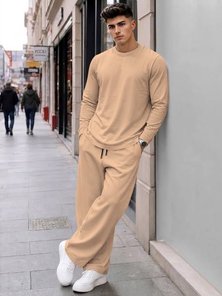 BLIVE Solid Men Track Suit
