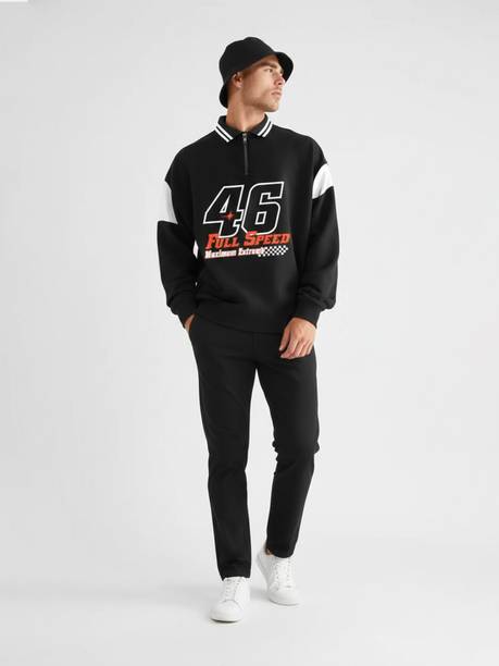Jump Cuts Printed Men Track Suit