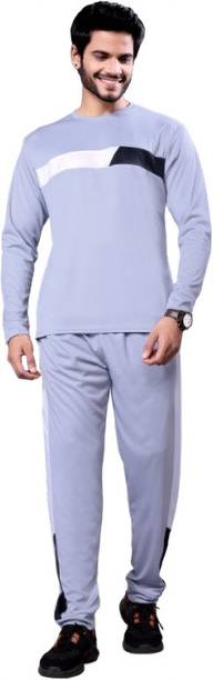 Baluda Cloths Men Self Design Grey Top & Pyjama Set
