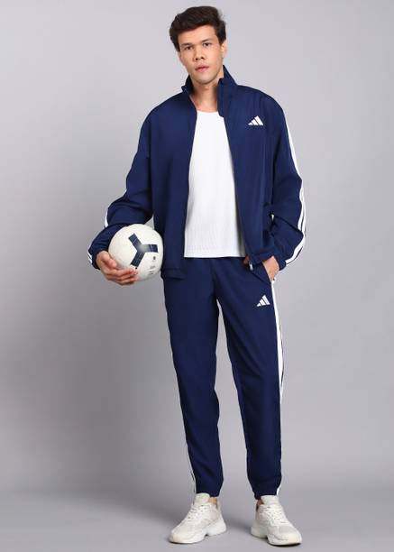 ADIDAS  Striped Men Track Suit
