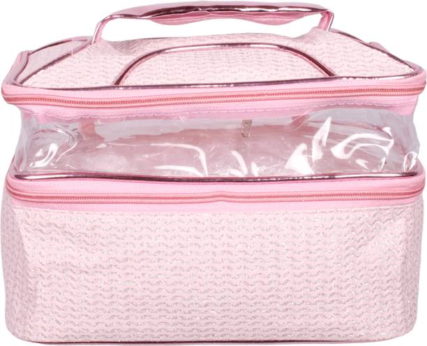 N A PURSE Premium Quality Double Compartment Bridal Makeup Vanity Box Makeup Makeup Storage box Vanity Box