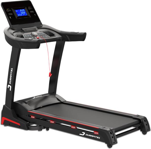 Durafit91 Panther Pro 5.5HP Peak DC 140Kg User Weight|15-Auto Incline|18km Speed| Foldable Treadmill (Max Weight:140 kg)