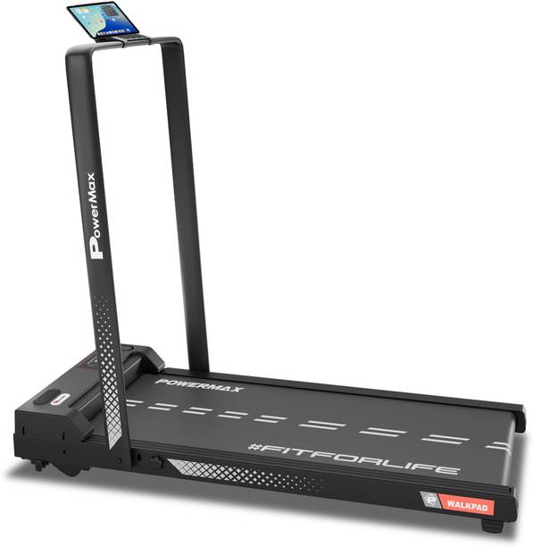 Powermax Fitness WALKPAD (3HP Peak) with Remote control, Compact Motorized Treadmill (Max Weight:110 kg)