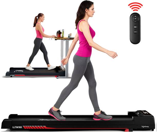Lifelong Fit Pro Treadmill 3 HP Peak Dc Brushless Motor 2 Level manual incline Treadmill (Max Weight:110 kg)
