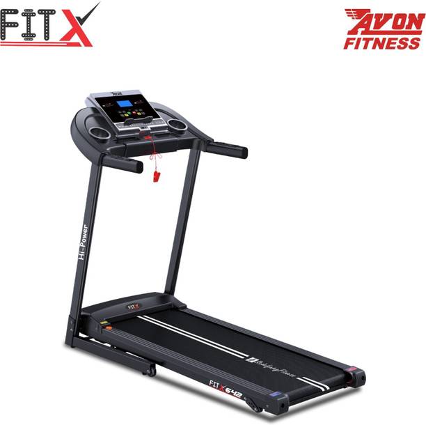 FitX Motorized Treadmill 2.5 HP Peak Power 3 Step Manual Incline Home use� Treadmill (Max Weight:120 kg)
