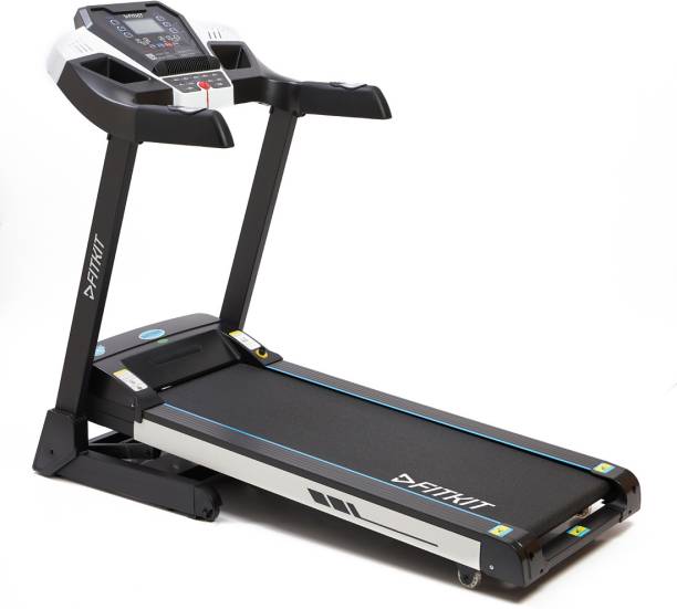 FITKIT by Cultsport by cult FT200S 4.5HP Peak Max Weight: 110Kg & 12 Preset Program For Home Gym Treadmill