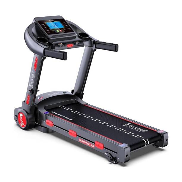 COCKATOO Smart Run 3.5+ DC Motor 3 Level Incline 14Km/hr Speed With Heart Rate Monitor Treadmill (Max Weight:120 kg)