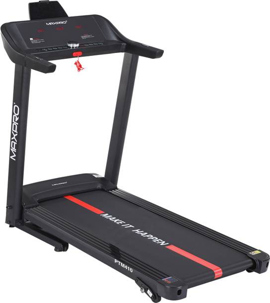 Maxpro PTM410 2Hp (4 HP Peak) DC Motorized Foldable Treadmill with LED Display Treadmill (Max Weight:110 kg)