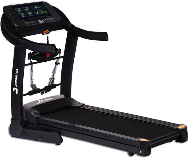 Durafit91 Vigor Multifunction 6HP Peak BLDC 150Kg:MaxWeight, 18km Speed, Foldable HomeUse Treadmill (Max Weight:150 kg)