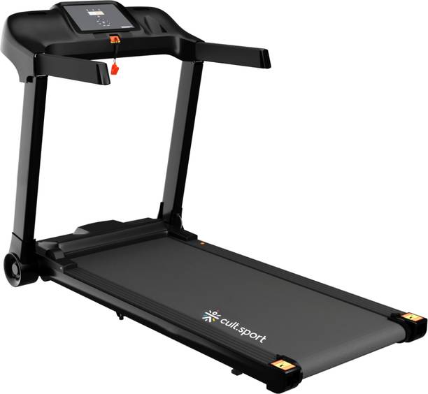 फ्लोरल फोल्डर by कल्टस्पोर्ट FT98 Carbon (2HP Peak) Max Weight: 90Kg & 12 Preset Program For Home Gym ट्रेडमिल