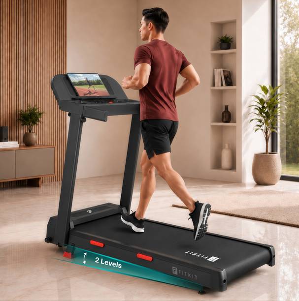 FITKIT by cult Jogging Treadmill 120Kg Weight Support 4.5HP BLDC Home Gym Equipment Treadmill (Max Weight:120 kg)