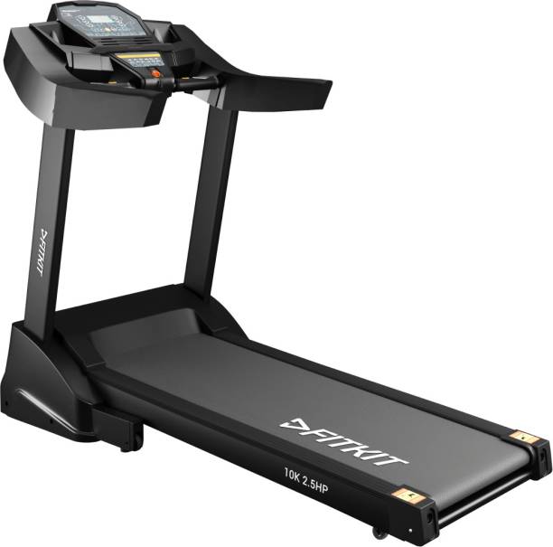 FITKIT by Cultsport 10K 2.5 CCC Certified Motorised with Diet Plan Services and Trainer Led Session Treadmill