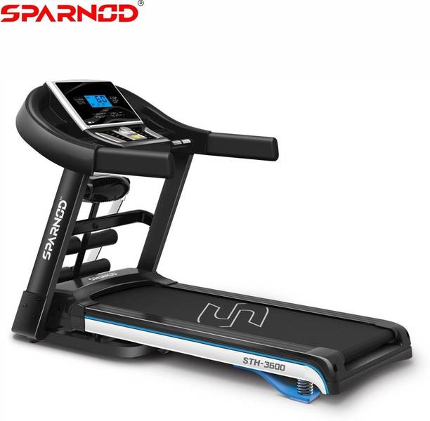 Sparnod Fitness STH-3600 (4 HP Peak) Automatic Treadmil...