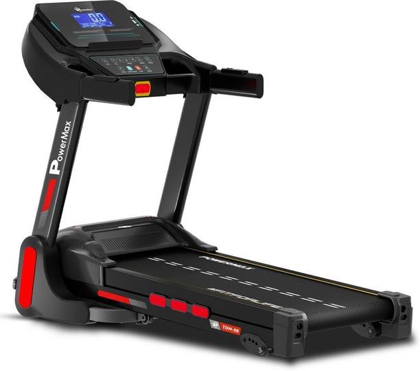 Powermax Fitness Tdm-98 4hp Motor 110kg Foldable & Shock Absorption For Home Treadmill Max Weight:110 Kg