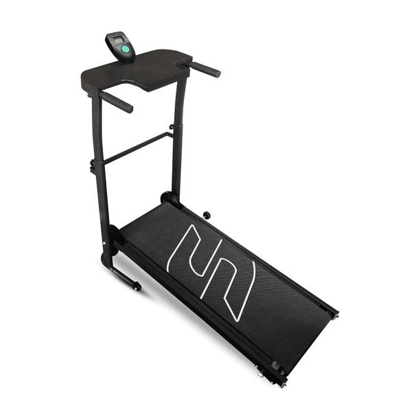 Sparnod Fitness STH_550 Manual Foldable Treadmill For Home Use, 5-Layer Anti-Skid Belt Treadmill (Max Weight:100 kg)