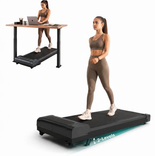 FITKIT by Cult Walking Pad Neo BLDC 3.5HP Peak 120kg Under Desk Treadmill (Grey) Treadmill (Max Weight:120 kg)