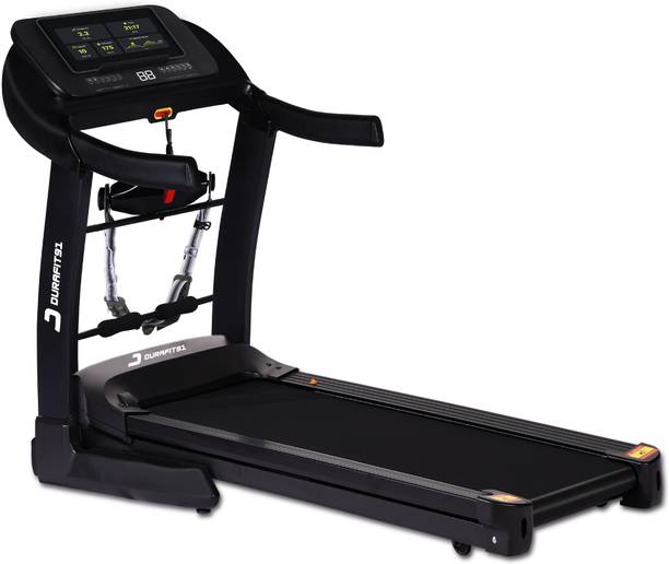 Durafit91 Velox Pro Multifunction 6HP Peak 150Kg MaxWeight, 18km Speed, 25-Level Incline Treadmill (Max Weight:150 kg)
