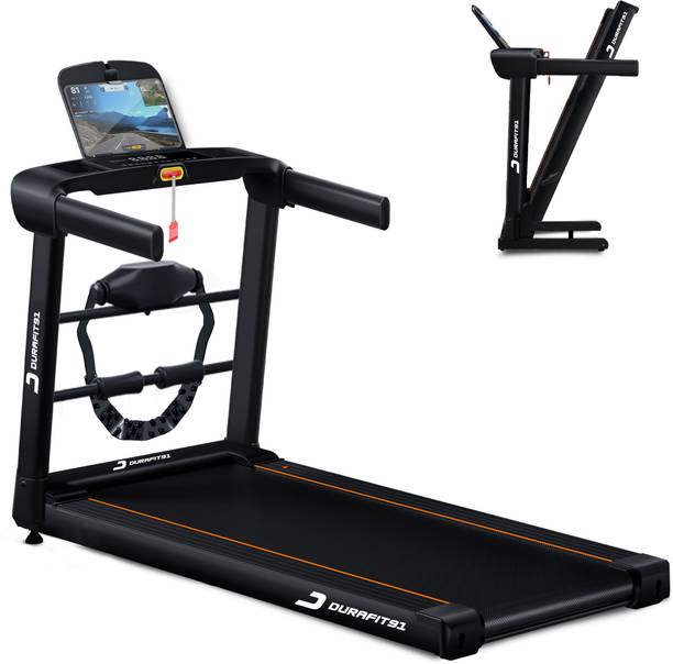 Durafit91 Ace Multifunction 4.5HP Peak | Max Weight:120Kg | 16km Speed|Foldable | Home Use Treadmill (Max Weight:120 kg)