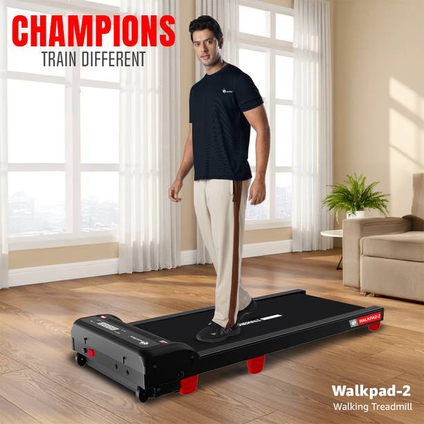 Powermax Fitness 3HP Walking Pad 2 110kg Manual Incline Walkpad for Home Treadmill (Max Weight:110 kg)