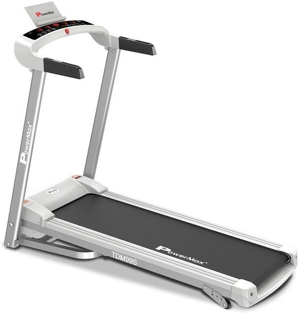 Powermax Fitness TDM-99S (1.5HP), Light Weight, Foldable Motorized Treadmill for Jogging & Running at Home Treadmill (Max Weight:110 kg)