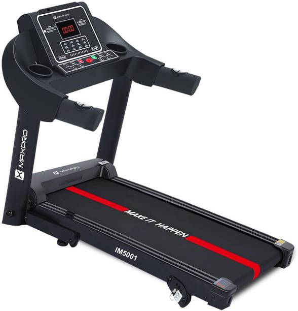 Maxpro IM5001 2.5HP Peak DC Motor with Max. Speed 12km/hr, Motorised Folding Treadmill (Max Weight:90 kg)