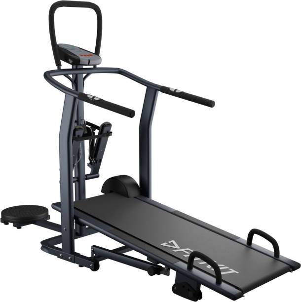 FITKIT by Cultsport FT801 4 in 1 Multifunction For Men and Women For Home Gym, Manual Non Motorized Treadmill