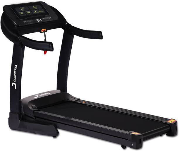 Durafit91 Velox Pro BLDC 6 HP Peak 150Kg | 25-Level Incline|18km Speed Home Use Treadmill (Max Weight:150 kg)