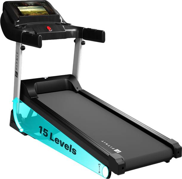 FITKIT by Cult FT100 Smart Incline BLDC Motorized (4.5 HP Peak) Home Use Treadmill (Max Weight:110 kg)