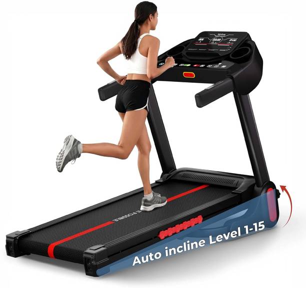 Lifelong 4.5Hp Peak Motorized Treadmill for Home with Auto Incline & Hydraulic fold Treadmill (Max Weight:110 kg)