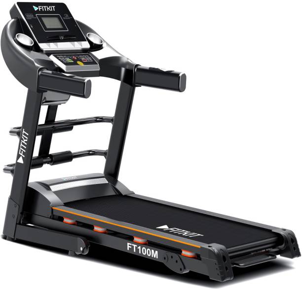 FITKIT by Cultsport FT100M 3.25HP Peak Motorized Multifunction with Diet Plan & Trainer Led Sessions Treadmill