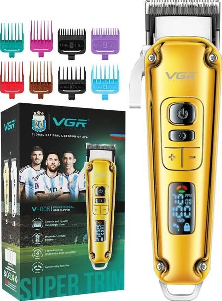 VGR V-006 with LED & RPM Display Trimmer 250 min Runtime 9 Length Settings