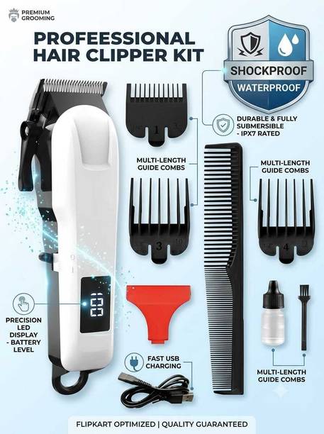 ValueShop Multi-Grooming Hair Trimmer Kit for Men | IPX7 Shockproof Design Accessories Kit Fully Waterproof Trimmer 240 min Runtime 4 Length Settings