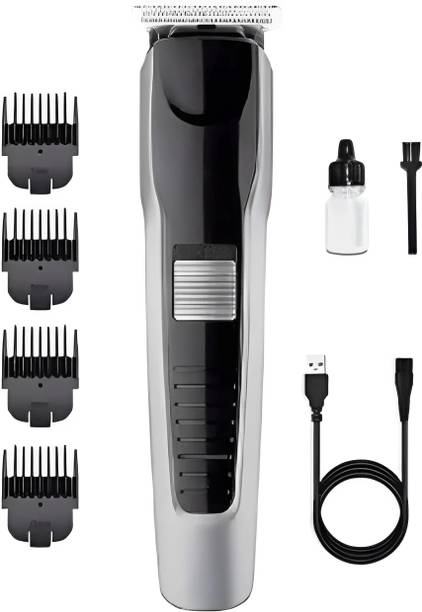 KEDARI PN-AT-538-GREY- Rechargeable Battery Sharp Blade Fully Waterproof Trimmer 60 min Runtime 4 Length Settings