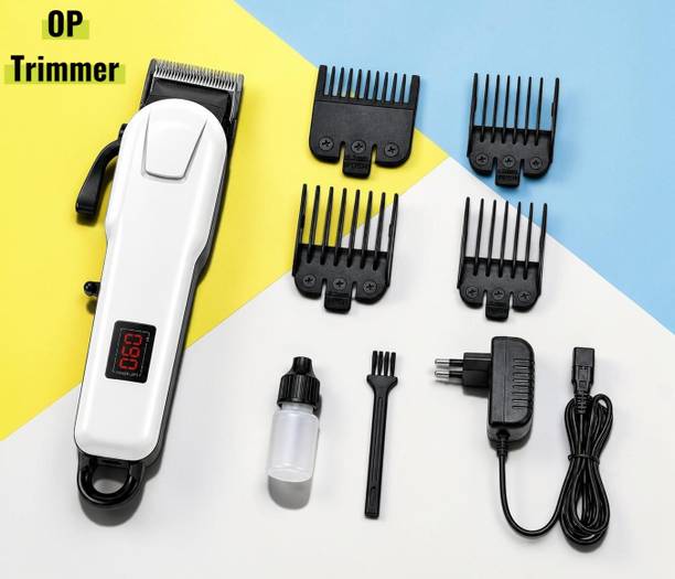 Ziddjeet X450 Rechargeable Men Trimmer for Hair Beard Moustache Professional Shaver Fully Waterproof Trimmer 240 min Runtime 4 Length Settings