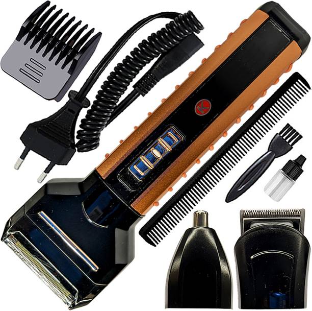 Groomic 3in1 C Chargeable Powerful Nose Trimmer Beard Moustache Hair Trimmer Foil Shaver Fully Waterproof Grooming Kit 240 min  Runtime 4 Length Settings