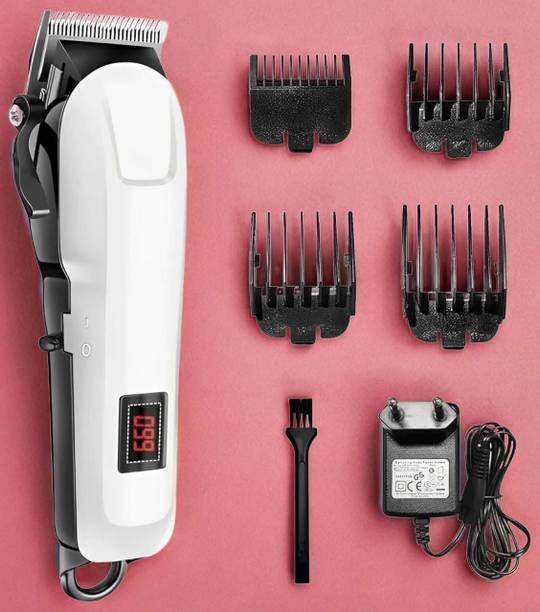 THE OM ENTERPRISE Charging Operating Time 4 Length Comb Trimmer 300 min Fully Waterproof Trimmer 300 min Runtime 4 Length Settings