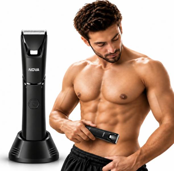 NOVA NHT 1105 GenZ Full-Body Manscaping Trimmer 90 min Runtime 3 Length Settings