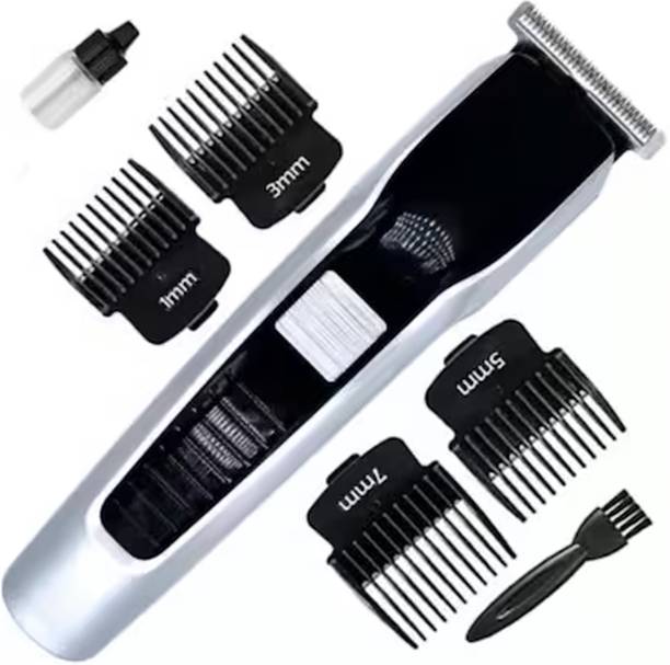 HTTCC Rechargeable Hair Trimmer For Men With T Shape Precision Trimme Black Trimmer 60 min Runtime 1 Length Settings